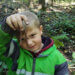 Boy with worm.